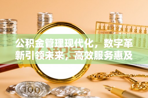 新河公积金管理现代化，数字革新引领未来，高效服务惠及民生