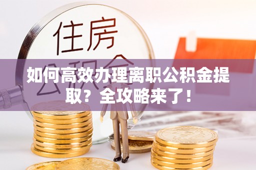 新河如何高效办理离职公积金提取？全攻略来了！