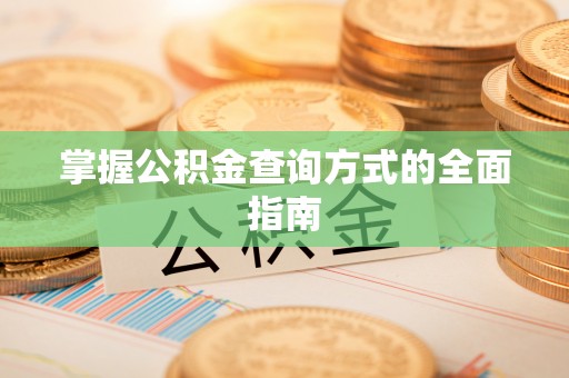 新河掌握公积金查询方式的全面指南