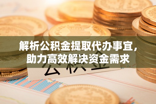 新河解析公积金提取代办事宜，助力高效解决资金需求