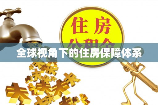 新河全球视角下的住房保障体系